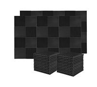 LOOR 60 pannelli fonoisolanti in schiuma per isolamento acustico, per pareti e studio, 2,5 x 30 x 30 cm