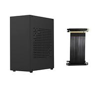 LOOR A07 Mini ITX Cassa Del Computer Telaio HTPC Caso Host USB3.0 ITX Custodia con Cavo Scheda Grafica (A)