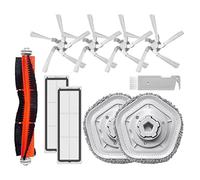 LOOR Per Bot W10 W10Pro Aspirapolvere Accessori, Spazzola Laterale Principale, Filtro HEPA, Panno Mop Ricambi