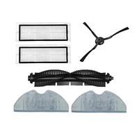 LOOR Spazzola Laterale Filtro HEPA Mop Panno per Qihoo 360 S7 Pro Robot Aspirapolvere Ricambi Accessori