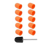 LOORGVEL 10 pezzi Manicure Cap per Unghie Levigatura e Modellatura Gel e Strumento Lucidante Unghie Professionale e Facile da Usare