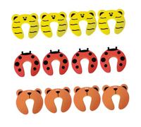 LOORGVEL 12pezzi Fermaporta Per Animali Antischiacciamento Per Fermaporta Antischiacciamento Per Design Animale Dei Cartoni Animati Impedisce e Agli Animali Domestici Rimanere Intrappolati