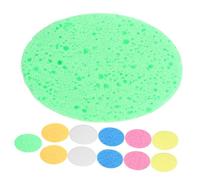 LOORGVEL 12pezzi Spugne Ovalari Per Pulizia Viso Spugnette Cellulosa Per Detersione e Rimozione Makeup Per Viaggi e Uso Quotidiano Confezione Assortita Di Colori