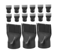 LOORGVEL 15 pezzi Accessorio Pettine per Asciugacapelli Professionale Ugello Concentratore per Phon Capelli Resistente al Calore Leggero e Facile da Montare Compatibile Maggior Parte dei