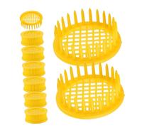 LOORGVEL 15 Pezzi Gabbie di Isolamento per Ape Regina Plastica Strumenti Apicoltura per Allevamento Api Gabbie Rotonde con Ventilazione Ottimale Accessori per Gestione Colonies Resistente