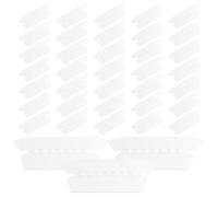 LOORGVEL 150 Etichette Trasparenti per Cartelle Portadocumenti Sospese Linguette Indice, Porta-etichetta e Buste per Organizzazione File Ufficio, Scuola e Casa, Metodo Verticale