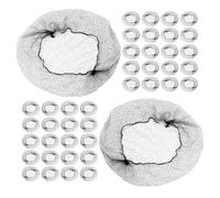 LOORGVEL 150 Pezzi Rete Invisibile per Capelli Rete Elastico Anticaduta Mesh Ultra Sottile Traspirante per Chignon Nero Discreto per Ballerine Pattinaggio Artistico Uso Professionale