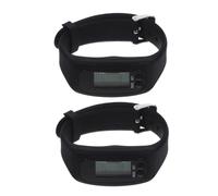 LOORGVEL 2 Braccialetti Fitness Silicone con Contapassi Orologi Sportivi Resistenti per Monitoraggio e Calorie e Confortevole