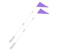 LOORGVEL 2 Pezzi bandiere di auto da corsa accessori per il ciclismo bandiere di sicurezza Violet