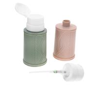 LOORGVEL 2 pezzi Dispenser Pompa Ricaricabile Bottiglie Vuote per e Struccante Contenitori Liquidi per Unghie con Pompa Pressione Anti-perdita Portatili e Facili da Usare