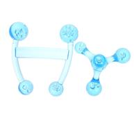 LOORGVEL 2 pezzi Massaggiatore Manuale Portatile con Nodi Rotondi per Schiena Spalle e Gambe Design Compatto e Leggero Strumento Pratico per Punto di Agopuntura e Sollievo Muscolare