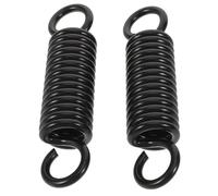 LOORGVEL 2 Pezzi Molla di Estensione per Amaca Molla in Acciaio Carbonio Nera Ammortizzatore per Altalena da Giardino e Sospesa Kit Fissaggio Sospensione Regolabile per Sedie Dondolo e