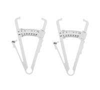 LOORGVEL 2 pezzi per Misurazione Grasso Corporeo Pinza Plicometro e Compatta per Plicometria Precisa del Grasso Cutaneo Strumento Portatile per Monitorare Massa Grassa e Fitness