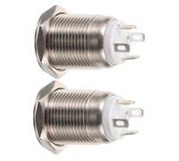 LOORGVEL 2 pezzi Pulsante Illuminato per da Pulsante Resistente Inossidabile Facile Installazione Compatibile con La Maggior Parte Dei Adatto per Uso Notturno e