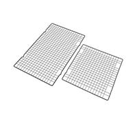 LOORGVEL 2 Pezzi Raffreddamento Pane e Dolci Antiaderente Rete Barbecue Stabile in Resistente per Forno e Campeggio Supporto Multifunzione per Cottura e Raffreddamento