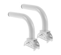 LOORGVEL 2 pezzi Supporto Regolabile per Antenna Esterna Staffa Montaggio per e Radio Resistente Intemperie con Braccio Elevatore da Parete per Wireless Outdoor