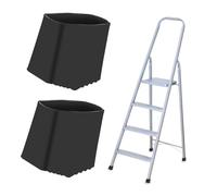 LOORGVEL 2 Pezzi Tappetino antiscivolo Coperture per piedi ladder protettori dei piedi piede coperture antiscivolo per scala pieghevole protezione suola antiscivolo gomma da cancellare Nero