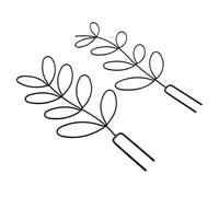 LOORGVEL 2 Pezzi Telaio Porta Piante Verdura Traliccio per Giardino Graticcio di Pomodori Posta di Supporto per Le Piante Pali del Traliccio Pianta Scalatore Zincato Nero Ferro da Stiro