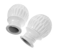 LOORGVEL 2 Pezzi Terminali per Bastone Roman Rod Testa Nido d di Accessori Decorativi Resistenti e Facili da Installare per Bastoni Tende
