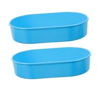 LOORGVEL 2 Pezzi Vassoi Piccoli per Somministrazione Farmaci Organizer Compatti per Medicinali in Plastica per Cliniche Ospedali e Carrelli Medici Facili da Pulire e Disinfettare