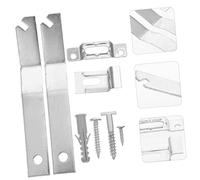 LOORGVEL 2 Set Kit Ganci per Appendere Sicuri e Resistenti Kit Bloccaggio Telaio Facile da Installare per Gallerie Musei e Ventilati