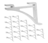 LOORGVEL 20 Pezzi Clip Supporto Mensole Frigorifero e Freezer in Alluminio Resistente Installazione Facile senza Attrezzi Ganci Versatili per Armadi Refrigerati Commerciali e Vetrine