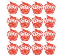 LOORGVEL 20set Sacchetti in Rete Riutilizzabili per Spesa Cestini per Frutta e Verdura con Coulisse Borse Rete per Ortofrutta e Frutti di Mare