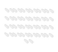 LOORGVEL 25 paia Gommini Nasali Antiscivolo in Silicone per Occhiali Cuscinetti Morbidi per Naso Compatibili con Montature Occhiali e Comfort e Stabilità Prolungata