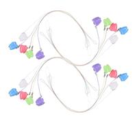 LOORGVEL 25 Pezzi Scatola Porta Dentini da Latte per Cordino Organizer Portasouvenir per Denti Caduti Contenitore Ricordo Fata dei Denti Custodia Portatile per Collezione Teeth