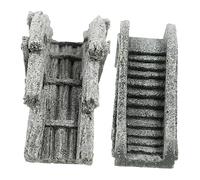 LOORGVEL 2pezzi Ponti in Pietra Simulati Modelli in Pietra Realistici Decorazioni per Vasi in Arenaria Artigianato in Arenaria Accessori per Bonsai