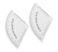 LOORGVEL 2pezzi Righello in Pvc per Modellare Sopracciglia Strumento di Misurazione per Disegno Rapido per Mappatura Trucco Permanente Guida al Trucco Adattabile per Tutte le Forme
