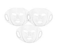 LOORGVEL 3 Pezzi Coperture Maschera Riutilizzabili in Silicone Trasparente Design Pieghevole e Leggero per Fissaggio Sicuro e Trattamento per in Viaggio