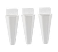 LOORGVEL 3 Pezzi Decorativo da Parete in Plastica Fioriera Sospesa e Resistente per Piante Artificiali e Bonsai Decorazione e Ufficio