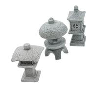 LOORGVEL 3 Pezzi Decorazioni da Padiglione Simulato in Resistente Intemperie Leggeri per Micro Paesaggio Decorazioni Bonsai e Mini per ed Esterni