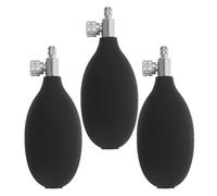 LOORGVEL 3 Pezzi Pompa Bulbo Manuale per Sfigmomanometro Sostituzione Pompa Aria con Valvola Anti-ritorno Parte di Ricambio per Monitoraggio Pressione Sanguigna in Pvc Robusto e Metallo