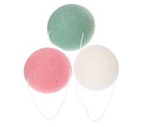 LOORGVEL 3 pezzi Spugne Viso Esfolianti Morbide per Pulizia Profonda Rimuove Punti Neri e Cellule Morte Design Ergonomico e Texture Fine per Uso Quotidiano