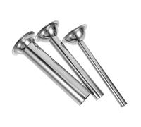 LOORGVEL 3 Pezzi Tubi Insaccatrice Salsicce in Acciaio Accessori per Tritacarne Imbuto Riempimento Resistente e per Carne Macinata e Fatti