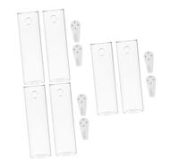 LOORGVEL 3 Set Vasi da Parete Trasparenti Vetro per Portafiori Moderni da Appendere Contenitori Perforazione per Decorazioni Casa Supporto Murale per Piante Fresh E Artificiali 2 Pezzi*3