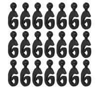 LOORGVEL 30pezzi Ganci in Plastica Per Gazebo Clip Per Tende Rete e Morsetti Per Tende Da Sole Accessori Di Fissaggio Per Tettoie e Gazebo Ganci Per Zanzariere e Da Esterno Neri