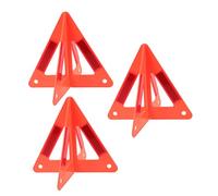 LOORGVEL 3pezzi Triangolo Di Avvertimento Per Auto Pieghevole Catarifrangente Stradale Kit Di Sicurezza Per Veicoli Triangolo Di Emergenza Riflettente