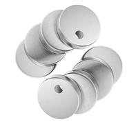 LOORGVEL 4 paia Copri Bulloni Wc Rotondi in Acciaio Inox Coperture Decorative per Viti Sedile Wc Facili da Installare e Resistenti per Fissaggi Asse Water