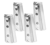 LOORGVEL 4 Pezzi Connettori per in Staffe Fissaggio per Viti Accessori per Mobili Blocchi Collegamento Sicuri per Strutture e Letti Supporto Carico Affidabile