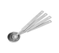LOORGVEL 4 pezzi Cucchiai Dosatori in Acciaio per Caffè e Misurazione Precisa Manico Ergonomico e Superficie Liscia per Cucina e