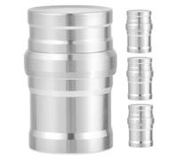 LOORGVEL 4 Pezzi Mini Bruciatore Alcool Alluminio Portatile Lampada Alcool Piccola con Stoppini Resistente e Leggera per Laboratorio e attività Outdoor Come Campeggio e Picnic