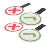 LOORGVEL 4 Pezzi Paddle Risposta Doppia Faccia Colorata per Insegnanti e Interattivi Riutilizzabili per Aula e Asilo Tavoletta Voto Sì o No Ergonomica per Attività Educative
