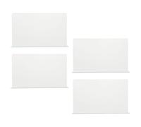 LOORGVEL 4 Pezzi Paraschizzi Angolare per Vasca da Bagno in PVC Trasparente Barriera Antiacqua Autoadesiva per Doccia e Lavandino Protezione Angolare per Bagno e Cucina 40X12X4 CM