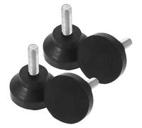 LOORGVEL 4 pezzi Piedini Regolabili Antivibranti in Gomma e Livellatori Resistenti per Tavoli e Macchine Pesanti Assorbimento Urti e Antiscivolo Piedi Vite Facili da Installare per