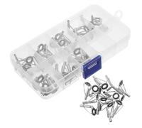 LOORGVEL 40 Kit Riparazione Punte e Guide per Canne Inossidabile Guida Versatile per e Set Facile Personalizzare e Resistente