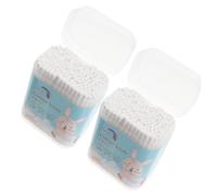 LOORGVEL 400 pezzi Cotton Swabs per Doppia Punta Morbida in Cotone con Bastoncini in Carta Resistenti per Pulizia Delicata di Orecchie Naso e Viso Care