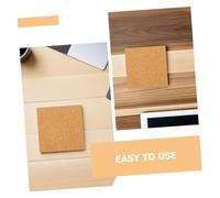 LOORGVEL 45 Pezzi Piastrelle in Sughero Autoadesive Quadrate per Sottobicchieri Te e Decorazioni Murali Fogli Sughero Autoadesivo per Progetti Artistici e Artigianali